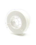 Raise3D 1.75mm Premium PLA - Art White 1kg