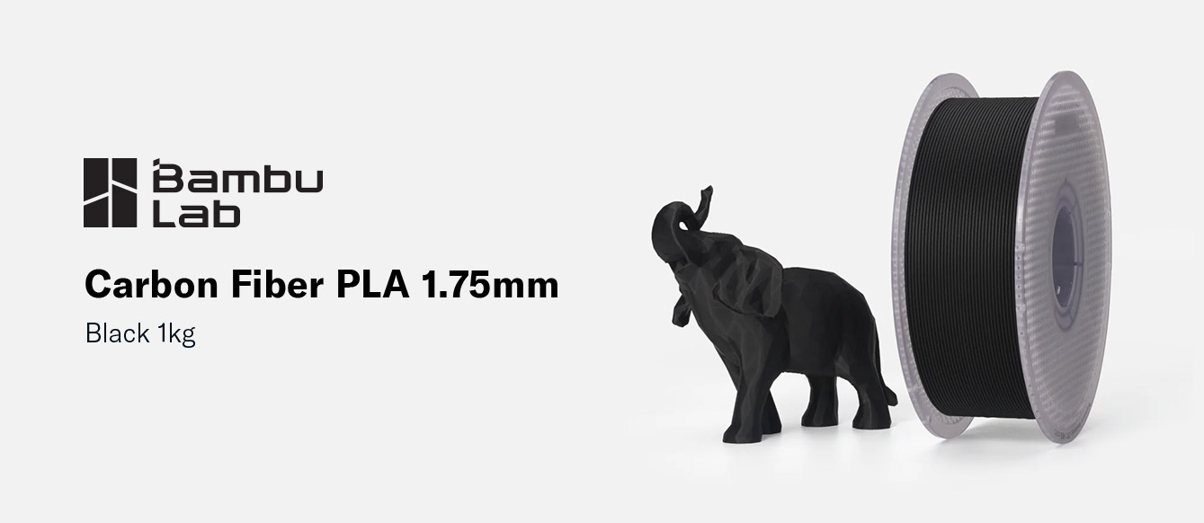 Bambu Lab Carbon Fiber PLA 1.75mm - Black 1kg