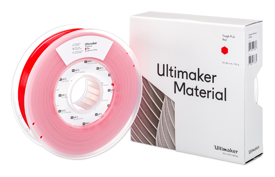 UltiMaker 2.85mm NFC Tough PLA - Red 750g