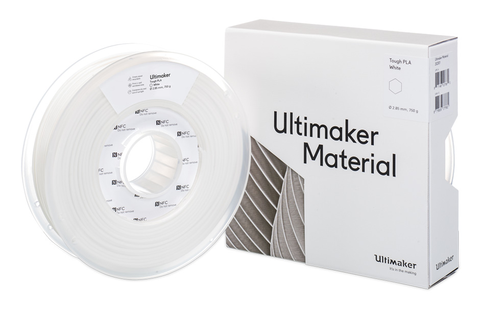 UltiMaker 2.85mm NFC Tough PLA - White 750g