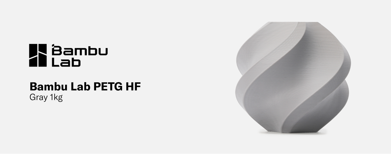 Bambu Lab PETG HF Gray - 1kg | Dynamism
