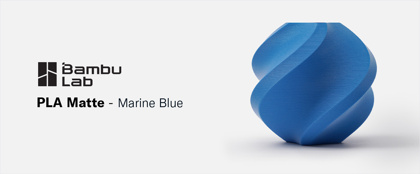 Bambu Lab PLA Matte Marine Blue / Spool / 1.0 kg